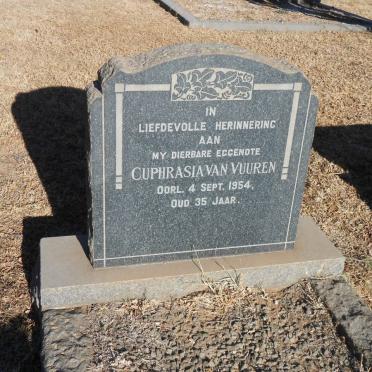 VUUREN Cuphrasia, van -1954