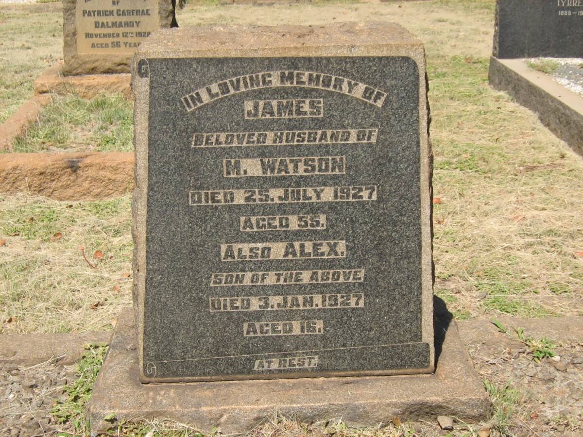 WATSON James -1927 :: WATSON Alex -1927