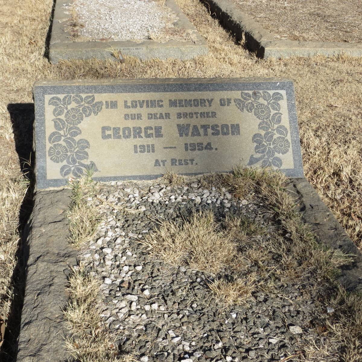 WATSON George 1911-1954