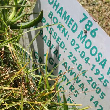 WAJA Mohamed Moosa 1925-2005