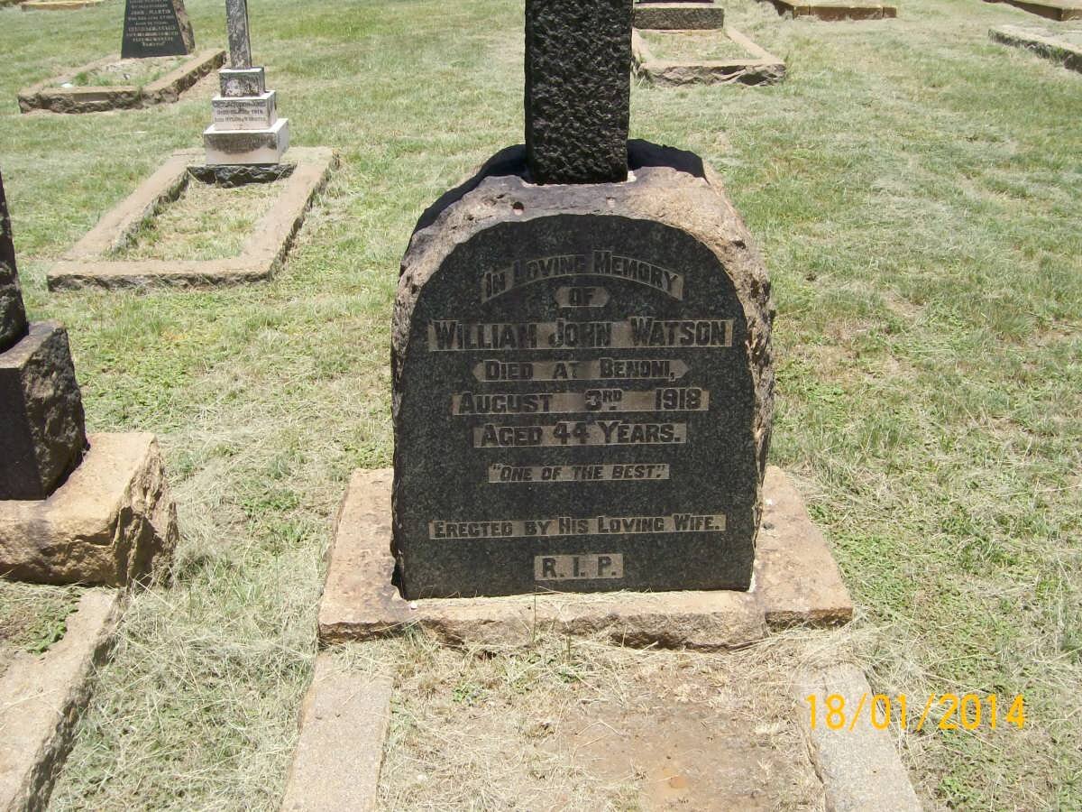 WATSON William John -1918