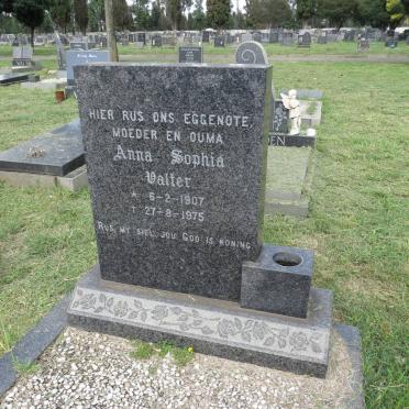 WALTER Anna Sophia 1907-1975