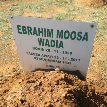 WADIA Ebrahim Moosa 1956-2011