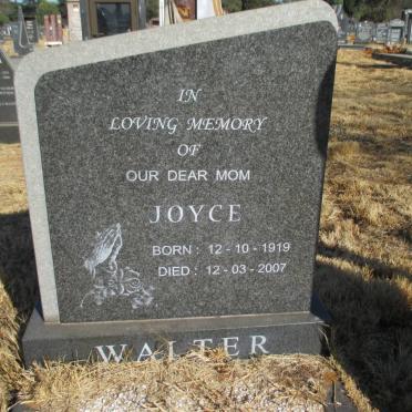 WALTER Joyce 1919-2007
