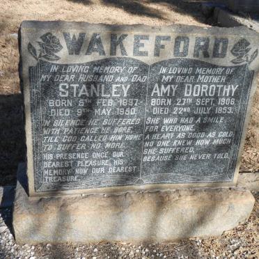 WAKEFORD Stanley 1897-1950 &amp; Amy Dorothy 1906-1953