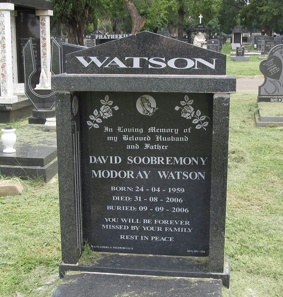 WATSON David Soobremony Modoray 1959-2006