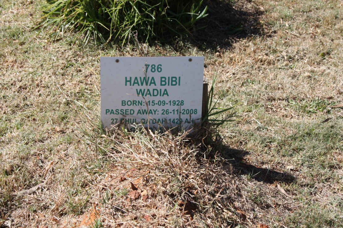 WADIA Hawa Bibi 1928-2008