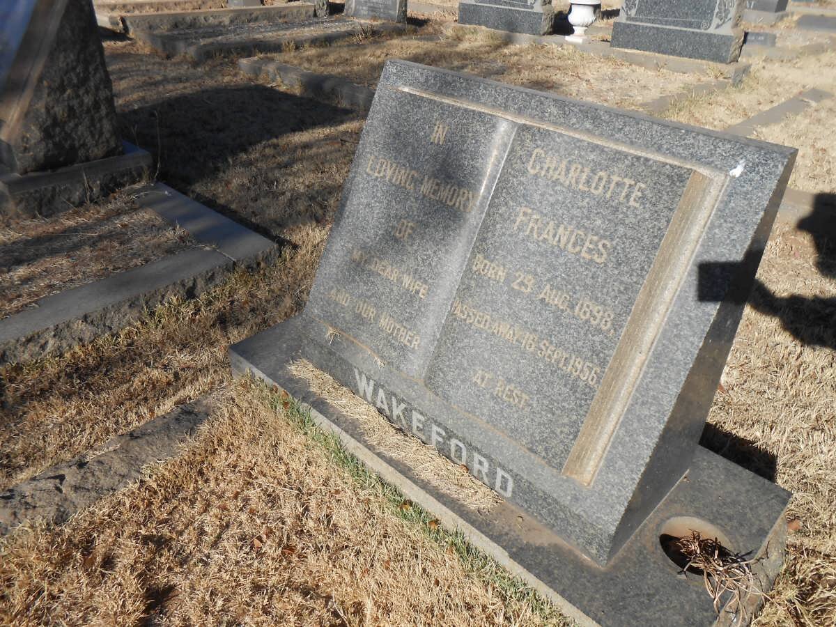 WAKEFORD Charlotte Frances 1898-1956