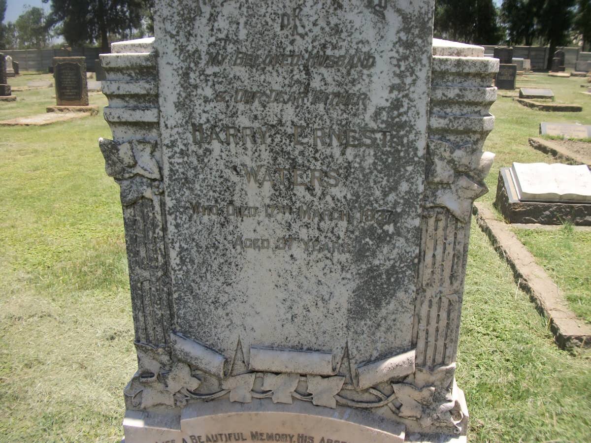 WATERS Harry Ernest -1937