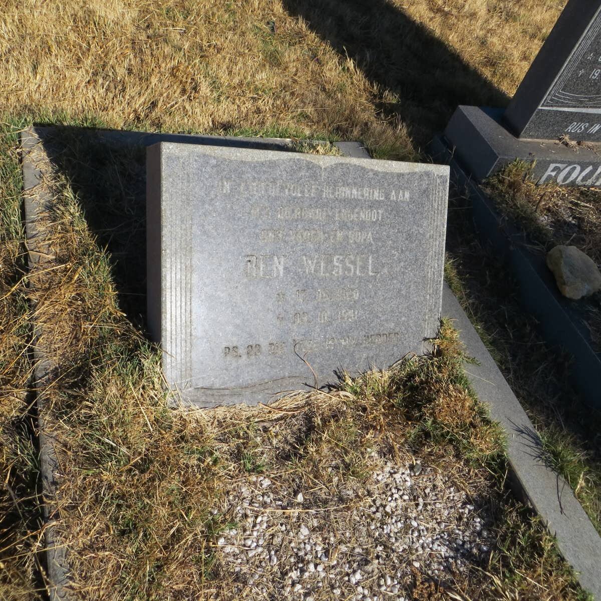 WESSEL Ben 1920-1991