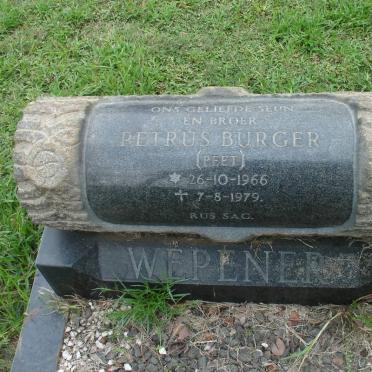 WEPENER Petrus Burger 1966-1979
