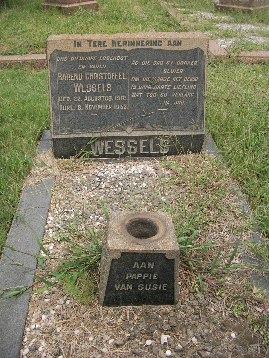 WESSELS Barend Christoffel 1912-1953