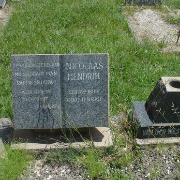 WESTHUIZEN Nicolaas Hendrik 1895-1961