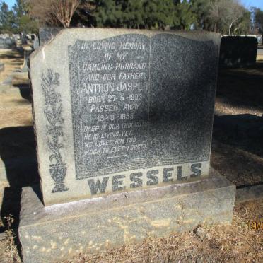 WESSELS Anthon Jasper 1903-1955