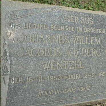 WENTZEL Johannes Willem Jacobus v.d. Berg 1953-1954