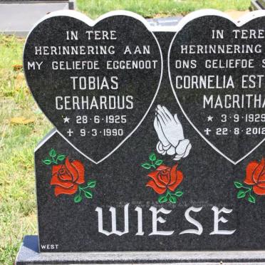 WIESE Tobias Gerhardus 1925-1990 &amp; Cornelia Estrisha Magritha 1929-2012