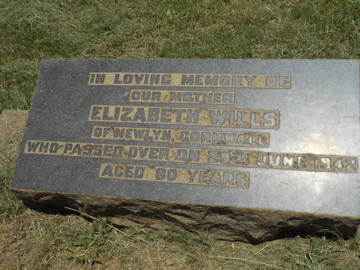 WILLS Elizabeth -1942