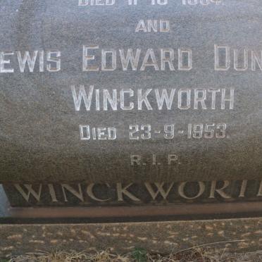 WINCKWORTH Lewis Edward Duncan -1953 &amp; Johanna Francina -1934