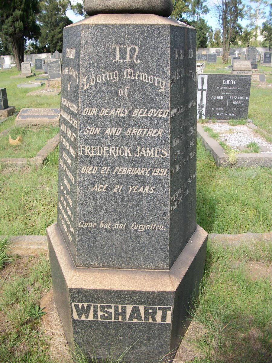 WISHART Frederick James -1931