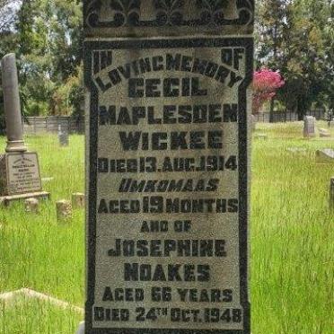 NOAKES Josephine -1948 :: WICKEE Cecil Maplesden -1914