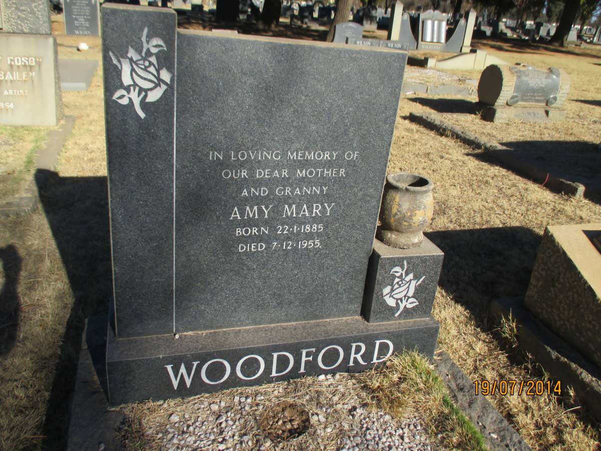 WOODFORD Amy Mary 1885-1955