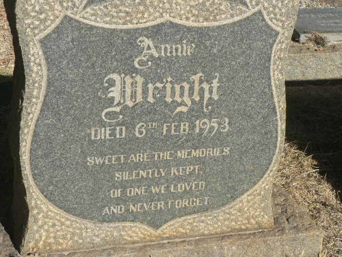WRIGHT Annie -1953