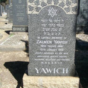 YAWICH Zalmen -1952