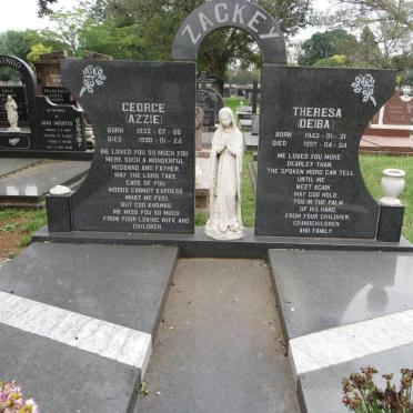 ZACKEY George 1932-1990 &amp; Theresa 1943-1997