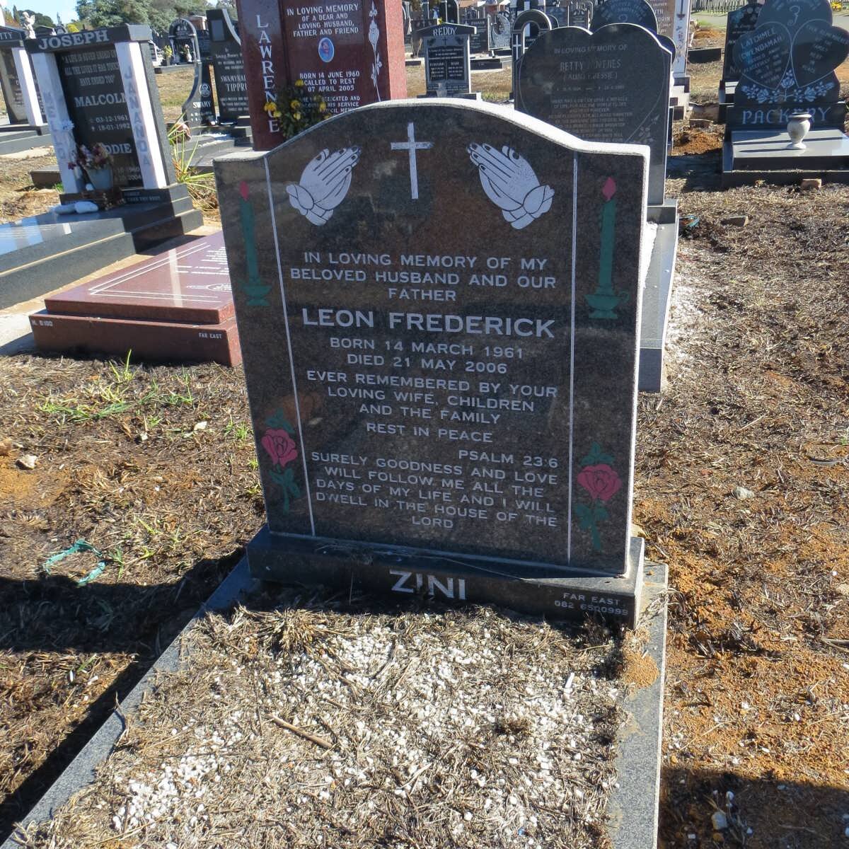 ZINI Leon Frederick 1961-2006