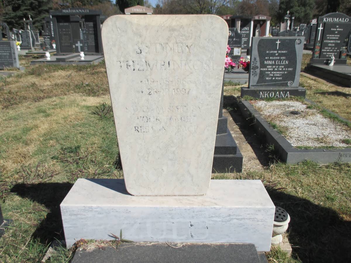 ZULU Sydney Thembinkosi 1965-1997