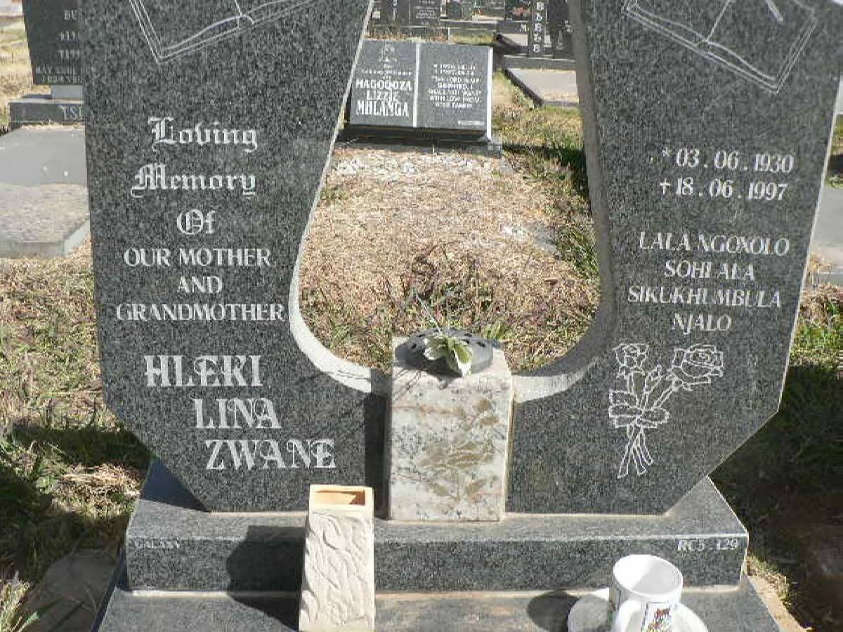 ZWANE Hleki Lina 1930-1997