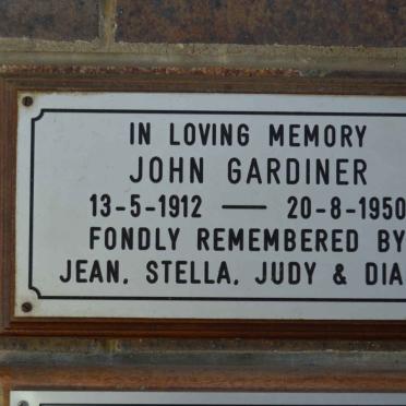 GARDINER John 1912-1950
