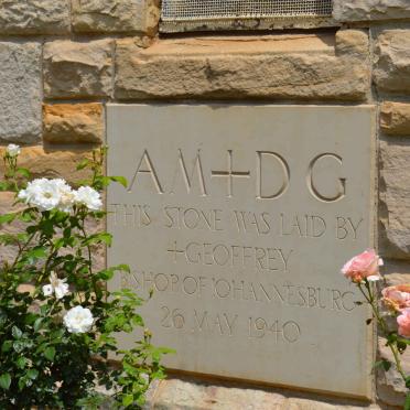 04. This stone was laid by Geoffrey, Bishop of Johannesburg - 1940