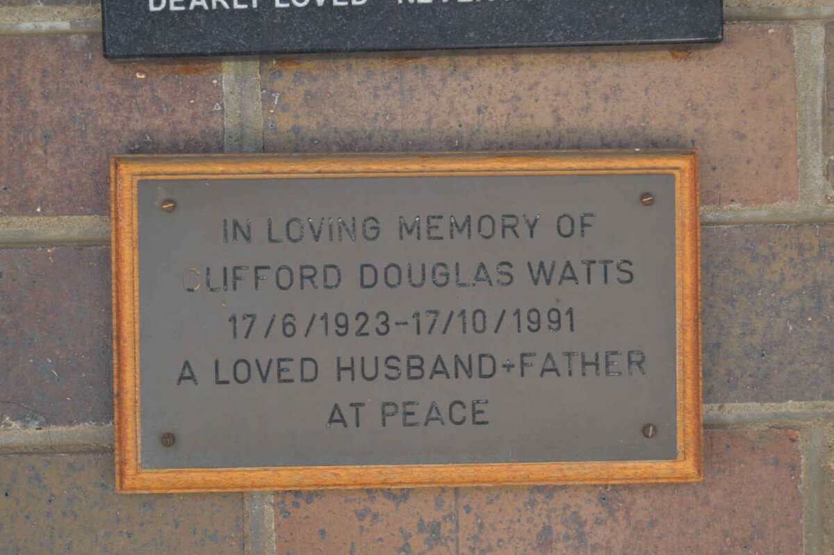 WATTS Clifford Douglas 1923-1991