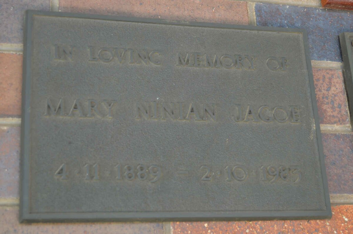 JAGOE Mary Ninian 1889-1983