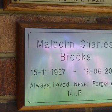 BROOKS Malcolm Charles 1927-2011