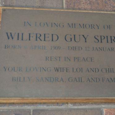 SPIRES Wilfred Guy 1909-1983