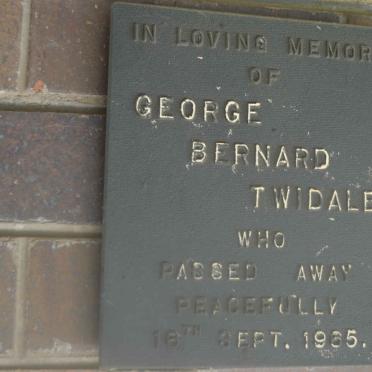 TWIDALE George Bernard -1965