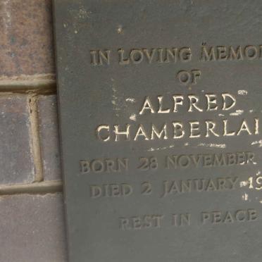 CHAMBERLAIN Alfred 1874-1961