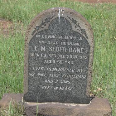 SEBIOTLOANE E.M. 1893-1943