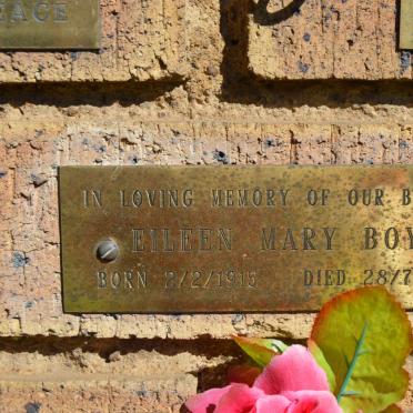 BOYD Eileen Mary 1915-2001