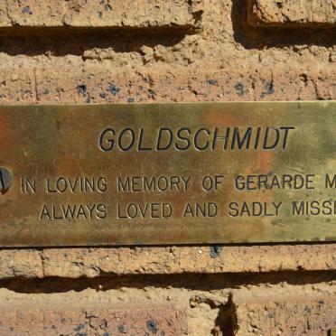 GOLDSCHMIDT Gerarde Mary