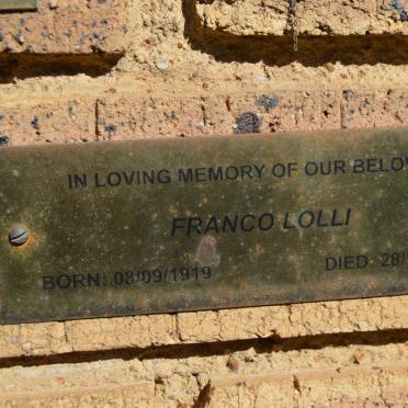LOLLI Franco 1919-2006