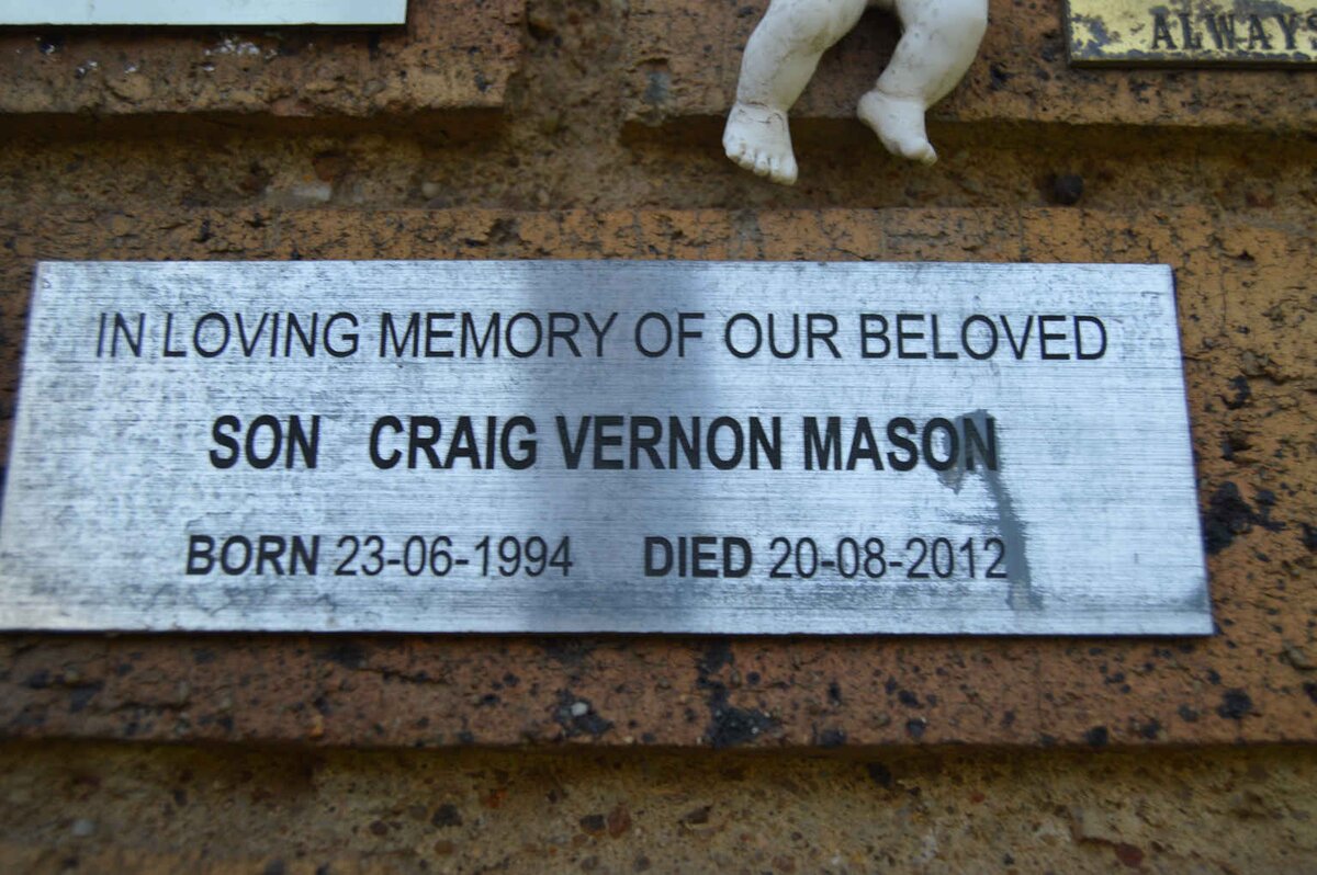MASON Craig Vernon 1994-2012