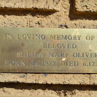 OLIVER Sheila Mary 1922-1995