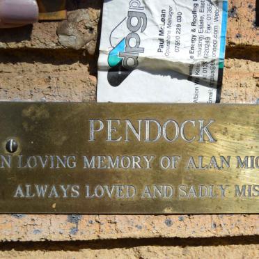 PENDOCK Alan Michael