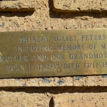 PETERS Shirley Juliet 1937-1997
