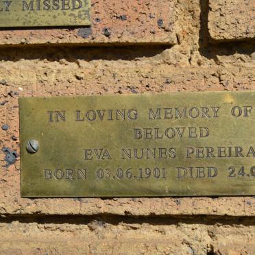 PEREIRA Eva Nunes 1901-1977