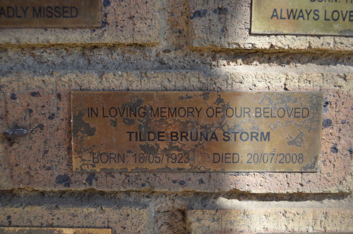 STORM Tilde Bruna 1923-2008