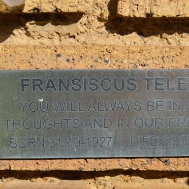 TELENG Fransiscus 1927-2014